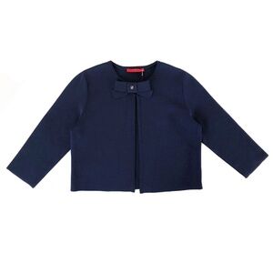 Carolina Herrera Bow Detailed Knit Jacket